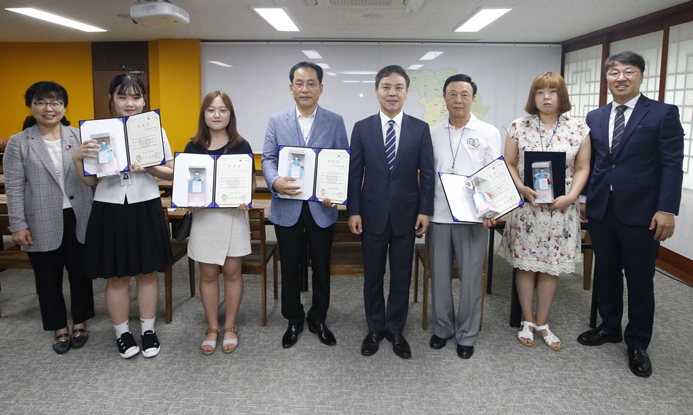 자원봉사로 전주시를 빛낸 5명 천사 시상!!