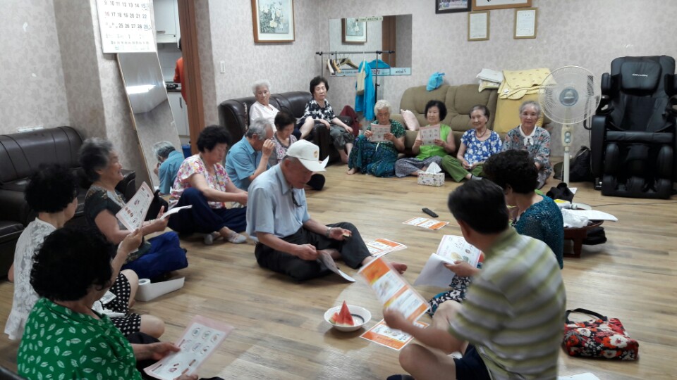 계룡시보건소, 폭염대비 경로당 순회교육 실시