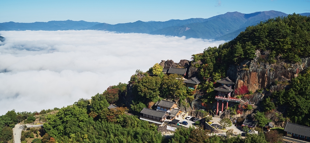 구례 사성암과 운무, 환상적인 경치 일품