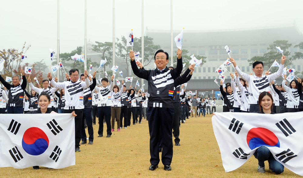 경상북도 공무원‘한국 독도’를 목청껏 외치다