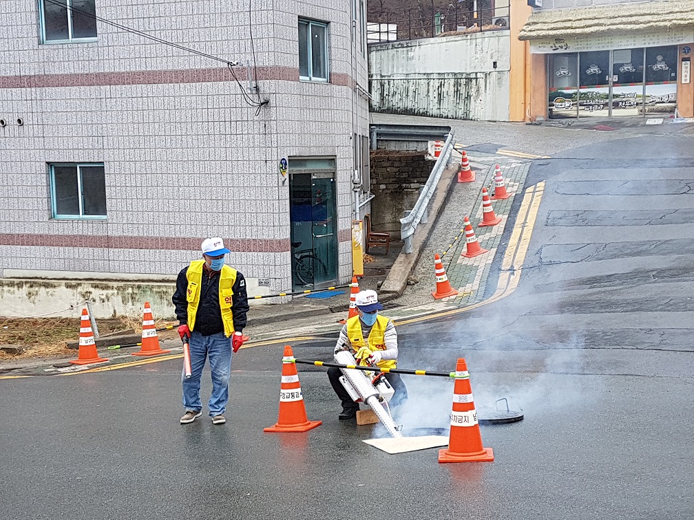 남구청, 해빙기 방역소독 실시