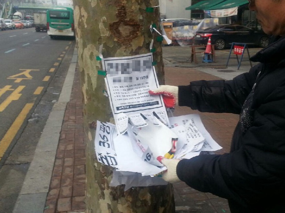 강서구, 새학기 맞아 ‘학교 주변 불법광고물 일제 정비’
