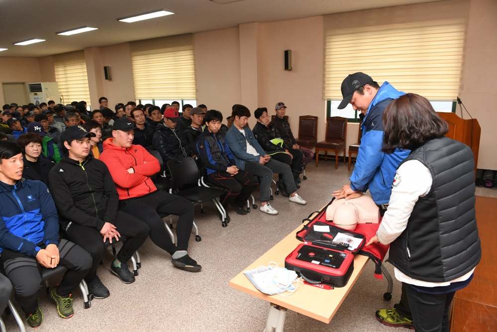 산업재해 예방을 위한 환경미화원 특별 안전교육 실시