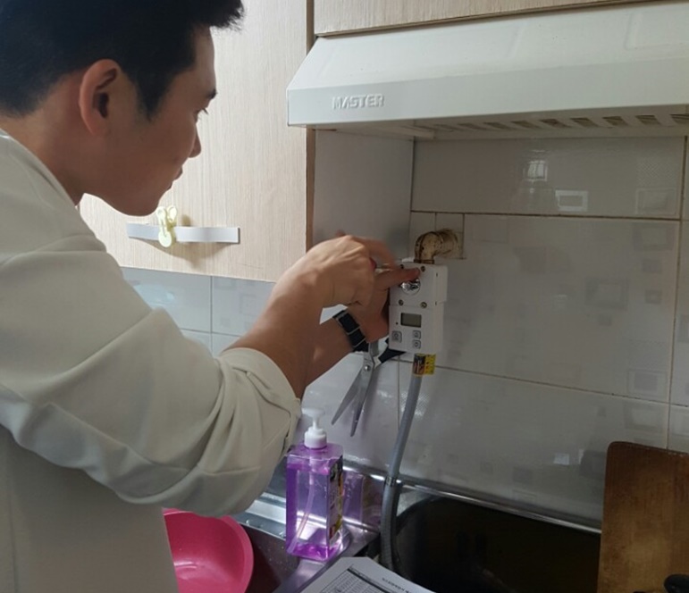 수영동, '독거노인 가스자동차단기 설치 사업' 추진