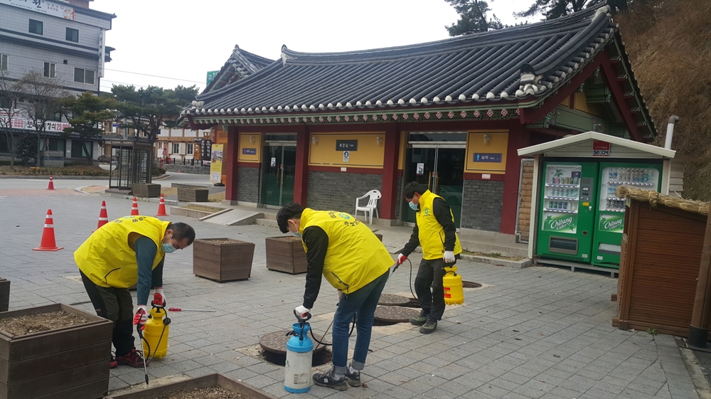 공주시, 해빙기 월동해충구제를 위한 일제방역소독 전개