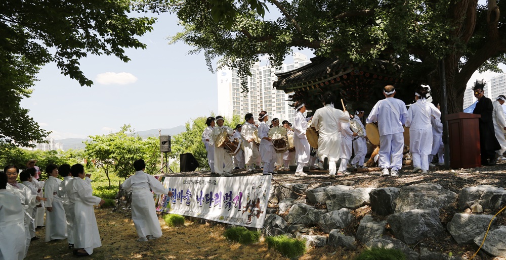 울산 북구 농소2동 냉천새마을회, '나다리 먹기’ 행사