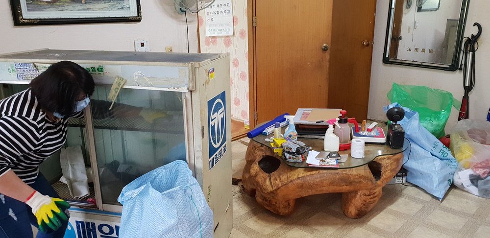 봉화군 법전면, 지역자활센터 봉사단과 위기아동가정 방문