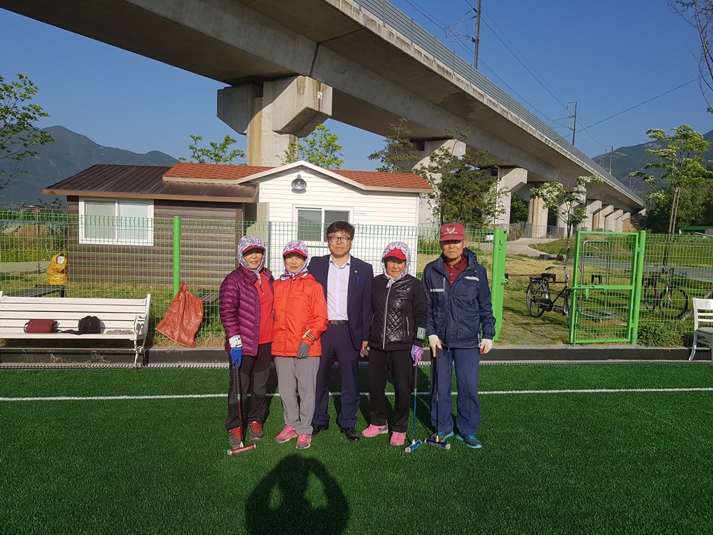 칠곡군 북삼읍, 게이트볼장 ‘잔디구장’으로 새단장