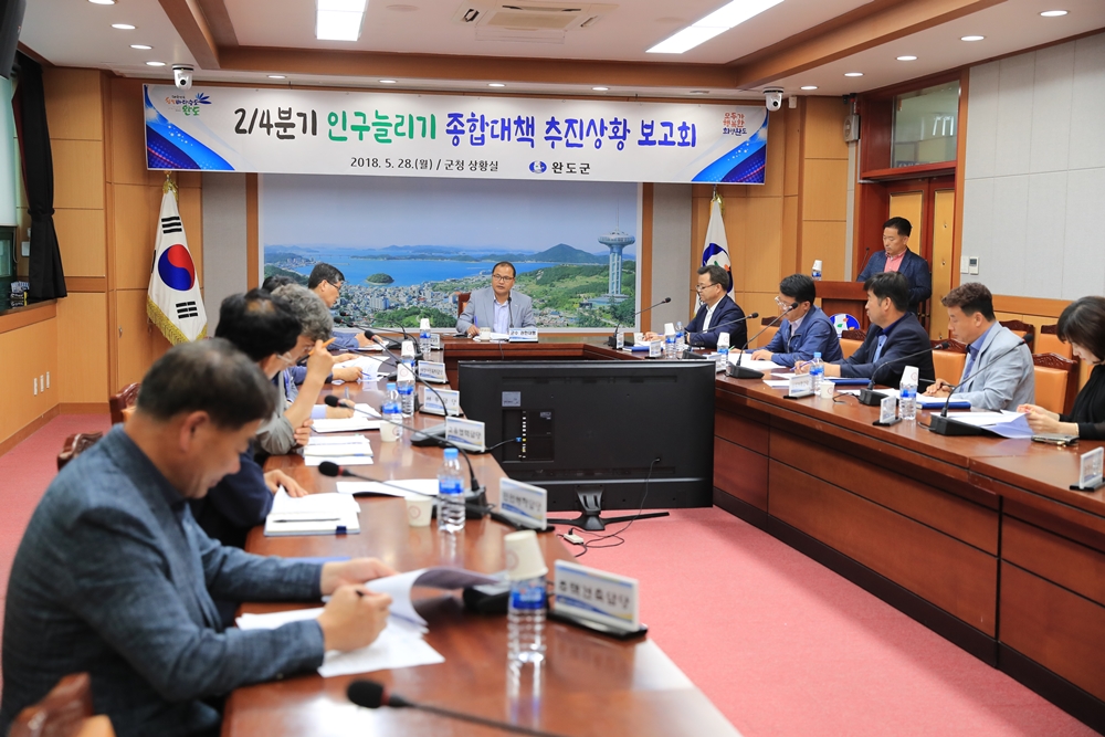 완도군, 인구 늘리기 종합대책 추진상황 점검