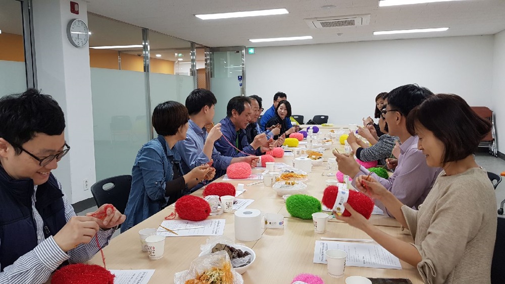 중곡러닝맨이 사랑담아 정성스레 손뜨개했어요~