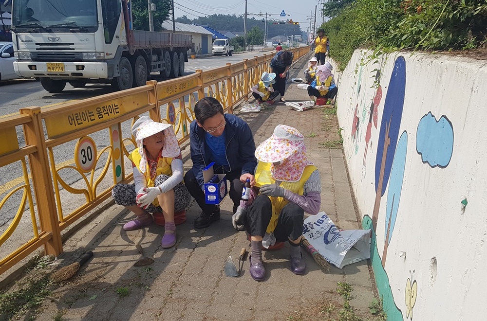 김제시 백구면, 노인사회활동 지원사업 참여자 위문 격려