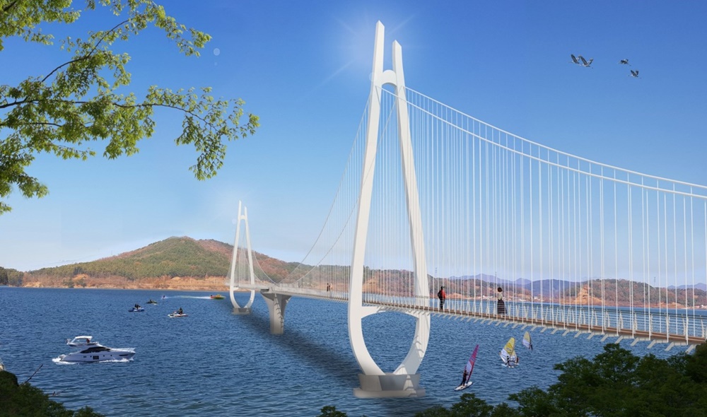 600m 동양 최대규모 출렁다리, 논산 탑정호에 들어선다