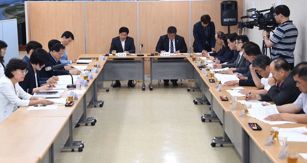 박태완 울산 중구청장 당선인, 구정 주요업무 보고회 진행