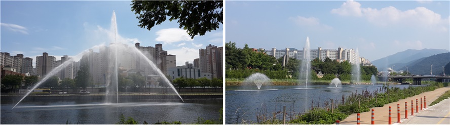 대구 신천 분수, 대프리카 폭염 식힌다 !