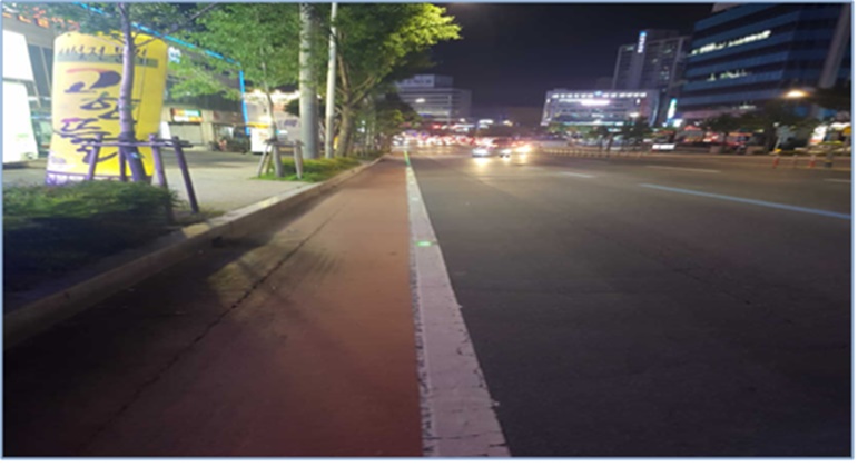 대구 서구, 서대구로 태양광 야간유도 표지병 정비