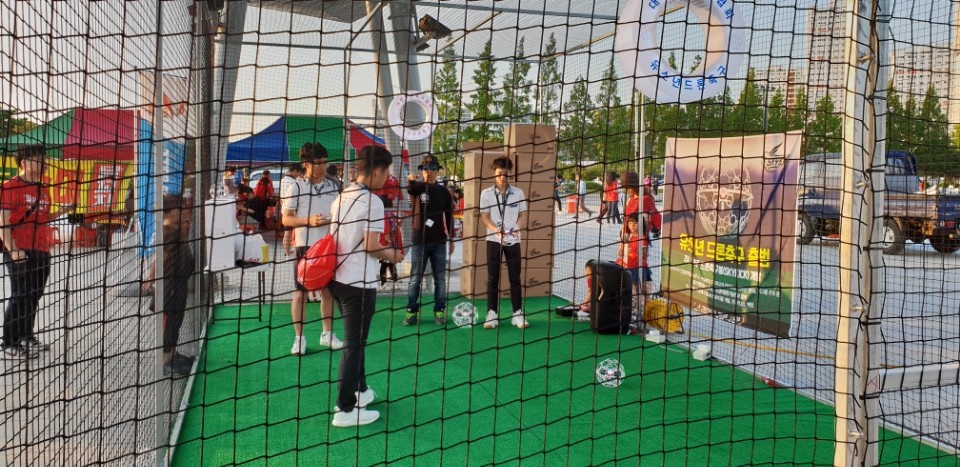 전주 드론축구, 축구 국가대표팀 러시아월드컵 선전 기원