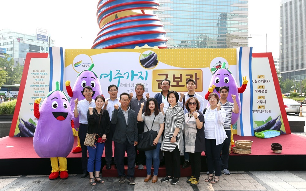서울 청계광장에 나타난 ‘금보라 여주가지’