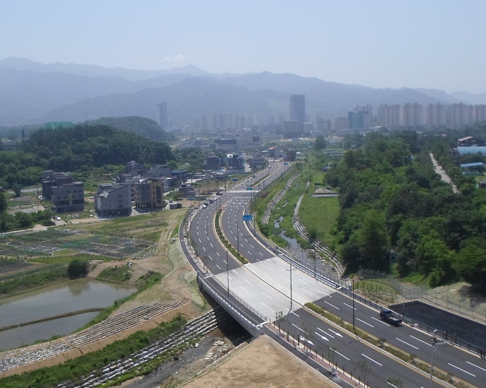 원주시, 강원원주혁신도시 서부권 진입도로 전면개통