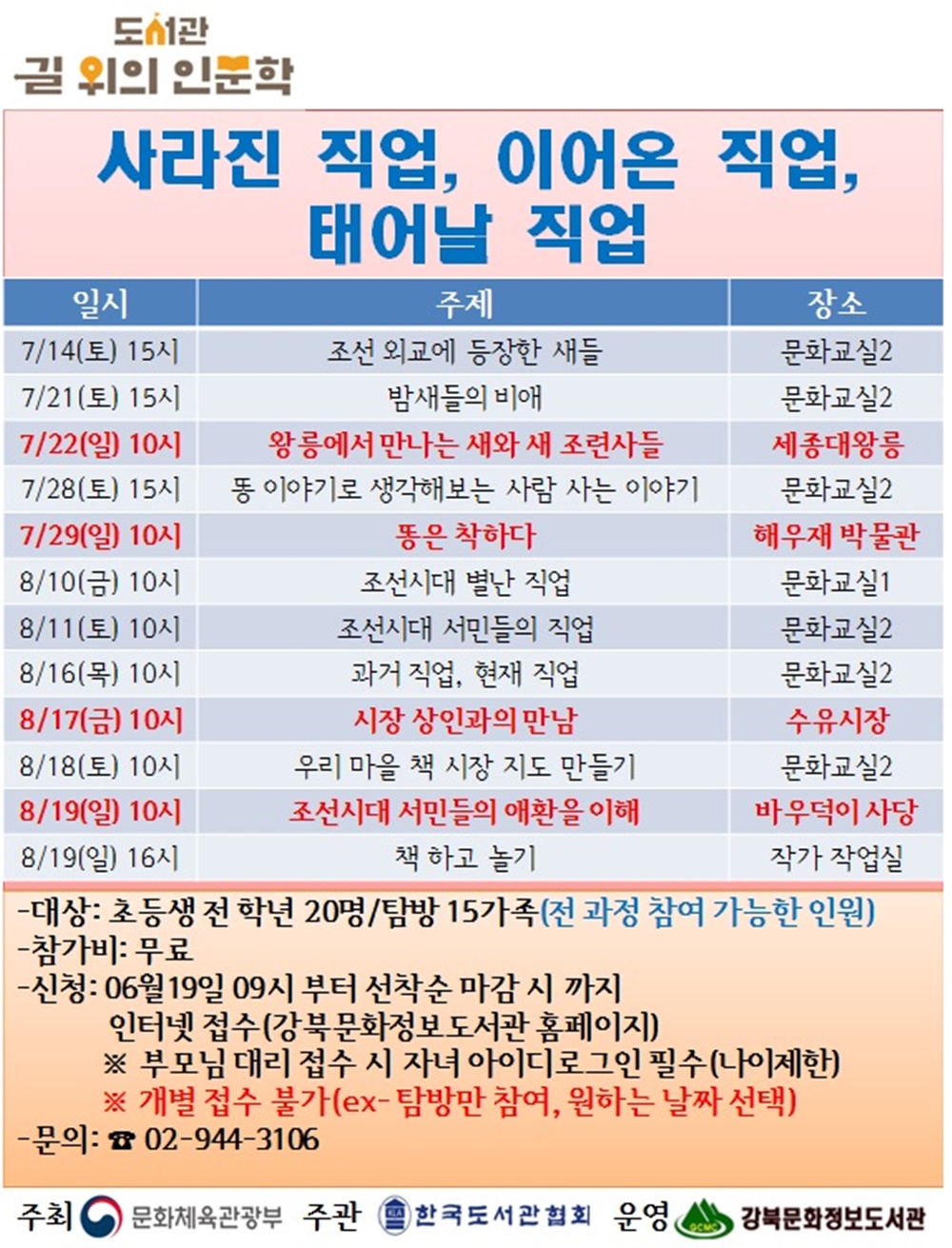 “사라진 직업, 이어온 직업, 태어날 직업”