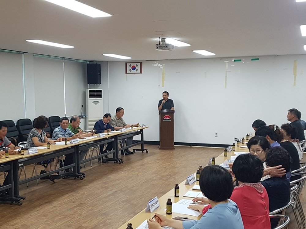 김제 용지면 , 사회단체장과 간담회 열어