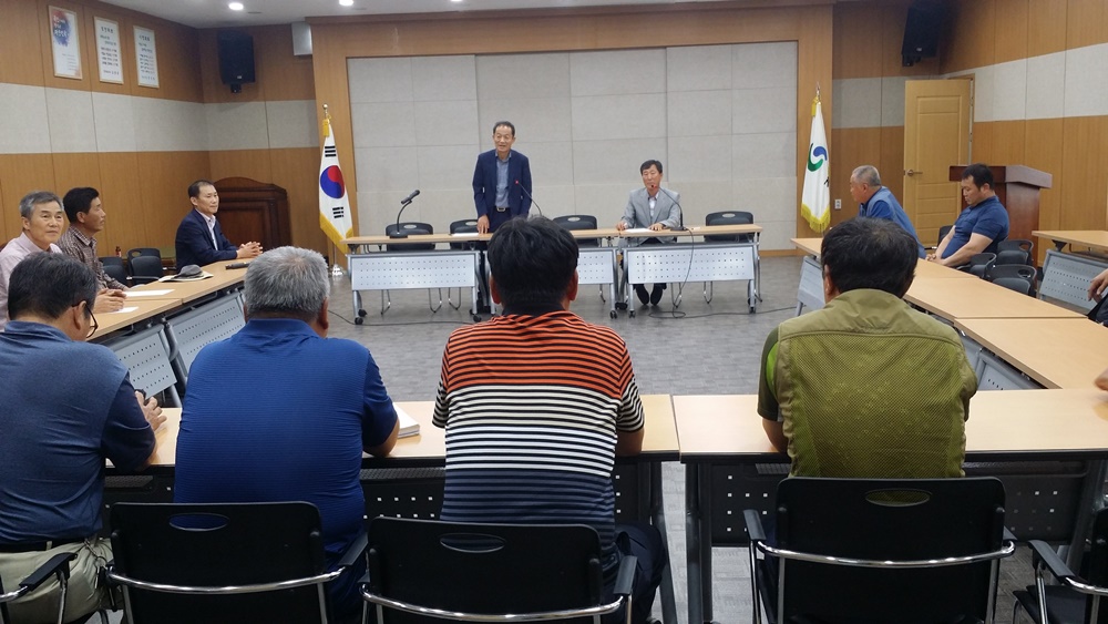 경산시 자인면 우박피해 농가, 자인농협 측과의 간담회