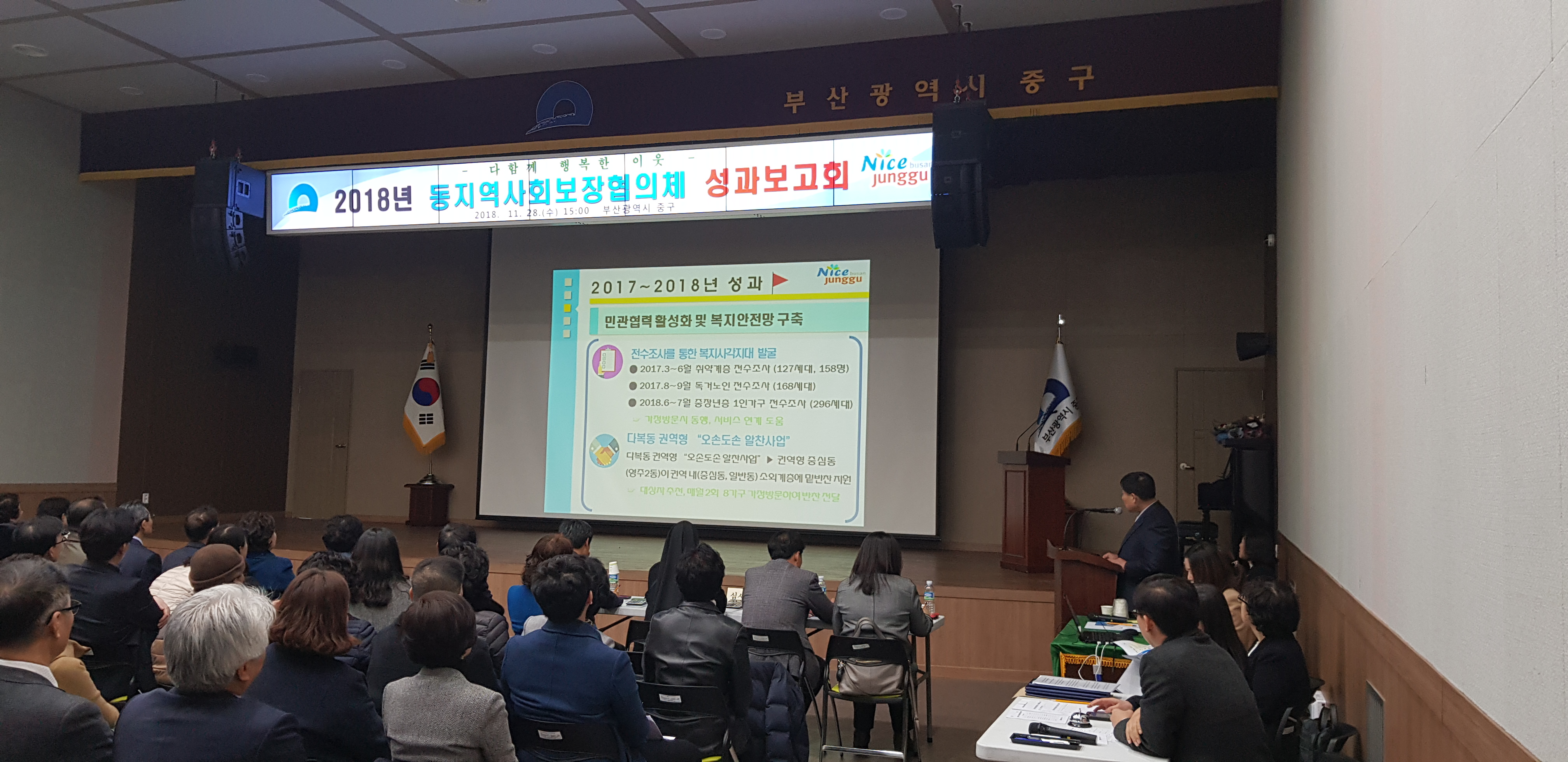 부산 중구, 동 지역사회보장협의체 성과보고회 개최