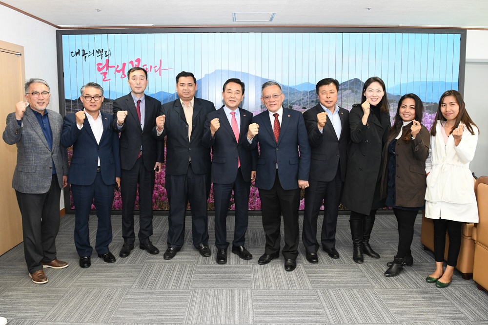 캄보디아 농림부 차관 상호협력 위해 달성군 방문