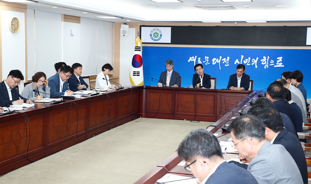 허태정 대전시장 “A형 간염 고강도 대응책으로 발병근원 차단해야”