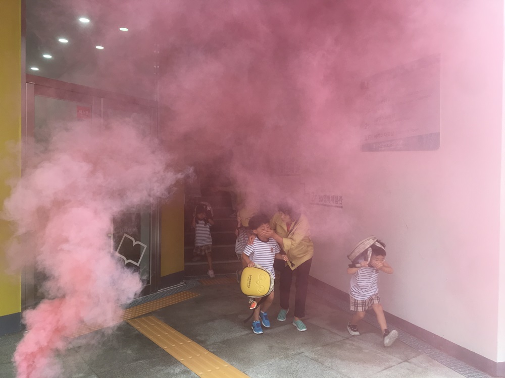 부산 동구, 복합재난 대피훈련 실시