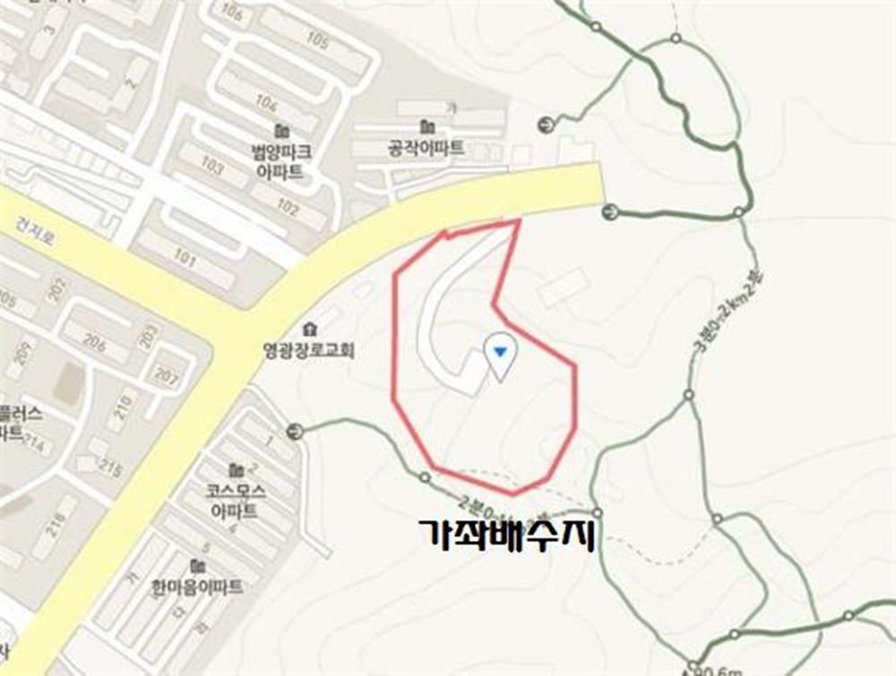 인천서구, 가좌배수지 상부에 배드민턴장 건립한다.