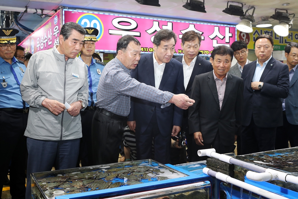 김동일 보령시장, 이낙연 국무총리와 추석 안전대책 현장점검