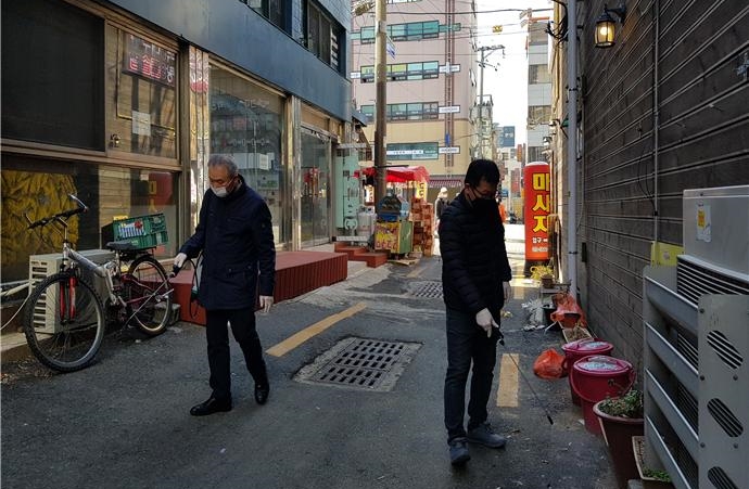 부산 구포역세권 상인회, ‘코로나19’ 확산방지 자체방역 추진
