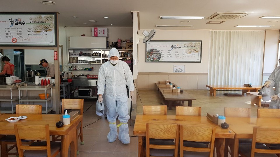 광주 동구, 관내 식당 민·관 합동 방역소독