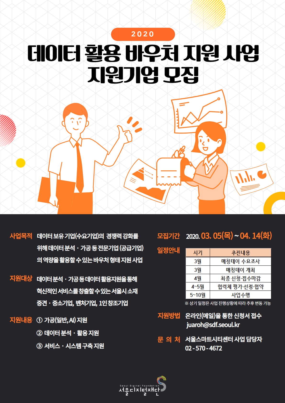 서울디지털재단, 데이터 활용 바우처 사업 첫 추진… 4억 원 지원