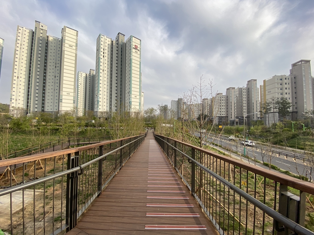 인천 남동구, 서창동 경관녹지 6호 산책로 연결공사 준공