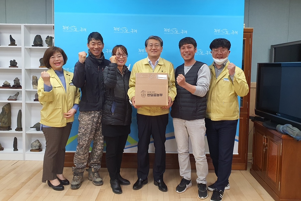 구례군 청년창업농, 취약계층 지원 농특산물 기탁