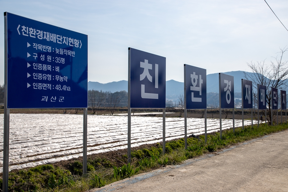괴산군, 친환경농업 인증면적 늘린다!