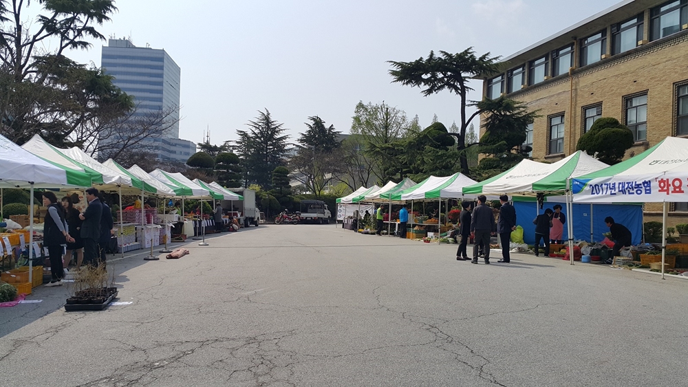 대전시-농협중앙회 대전지역본부, 옛 충남도청사에 화요장터 개장