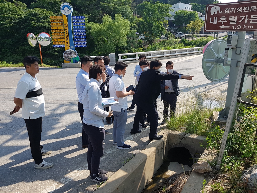 양평군, 제5차 국도･국지도 건설 5개년계획 일괄예타 대상사업 현장 조사 실시