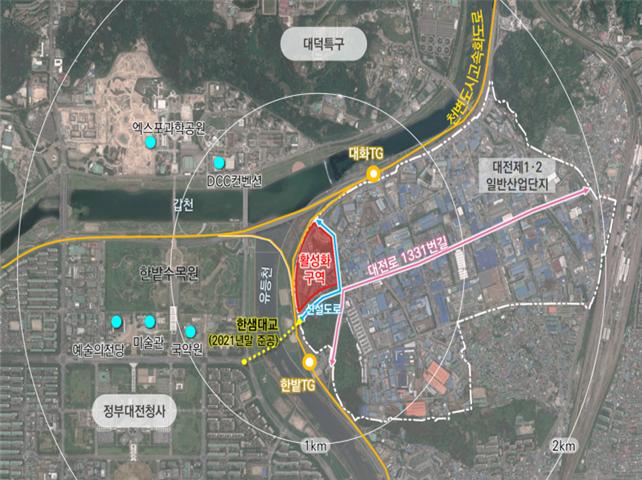 대전산업단지 재생사업 활성화구역 지정 ‘날개’