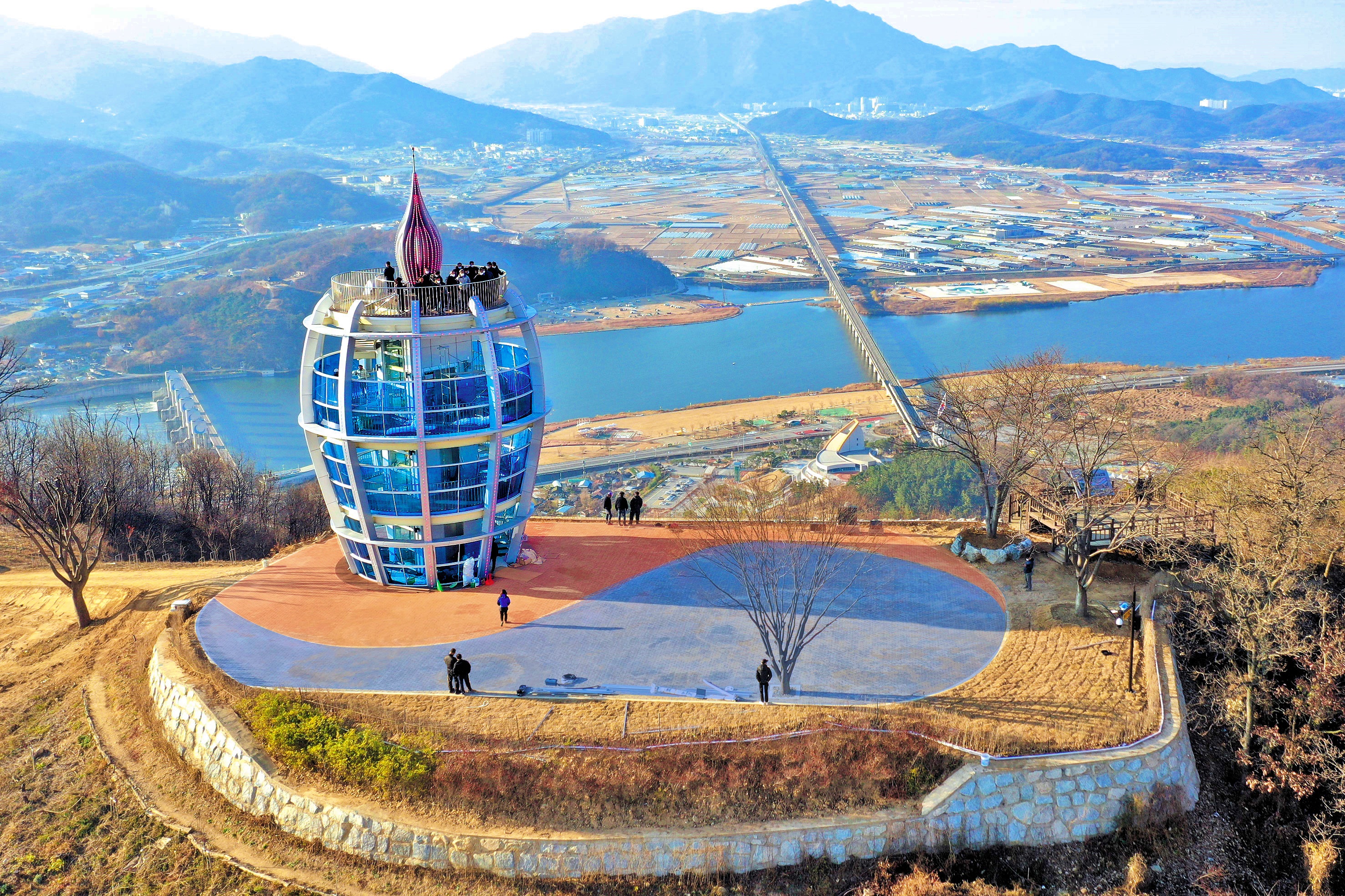 칠곡군, 자고산 '칠곡평화 전망대' 새로운 관광 명소로 떠올라