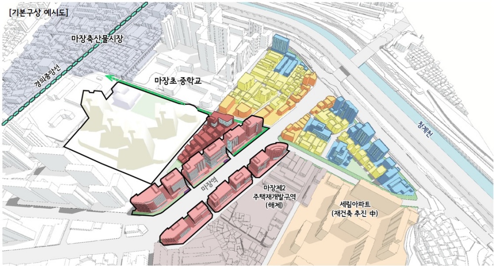 성동구, 마장역세권과 금남시장 일대 지구단위계획 1월 결정고시