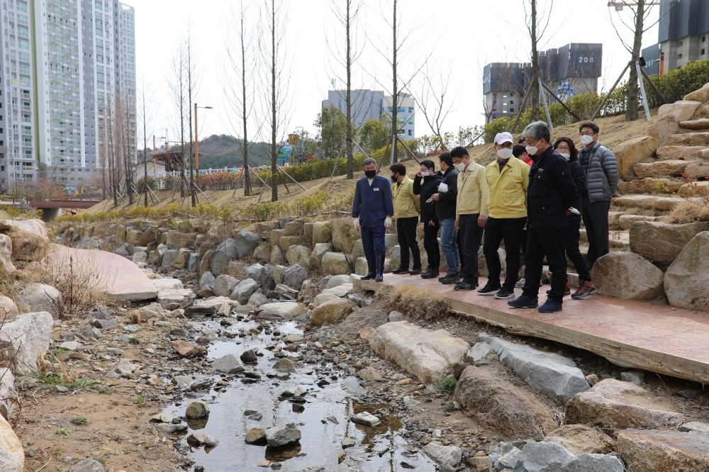 기장군, 일광신도시 정비사업 현장 점검 실시