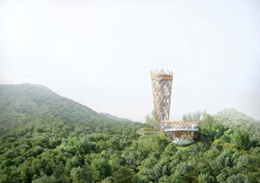 보문산 목조전망대 원도심 한복판에 우뚝선다!
