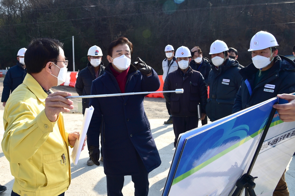 진주시, 경상대~내동 도로 확포장공사 순항 중