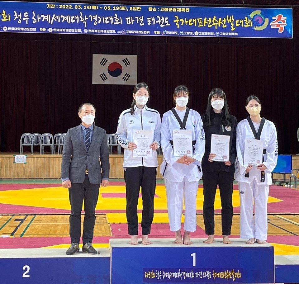 인천 동구청 여성태권도부 조희경·명미나, 청두하계세계대학 경기대회 국가대표 선발
