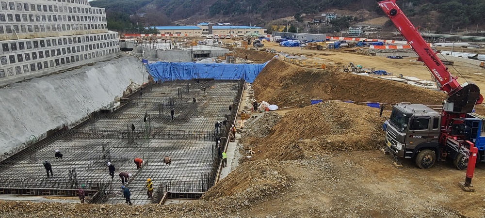인제군 농업기술센터 신청사 조성공사 공정률 35% 순항, 올해 11월 준공예정