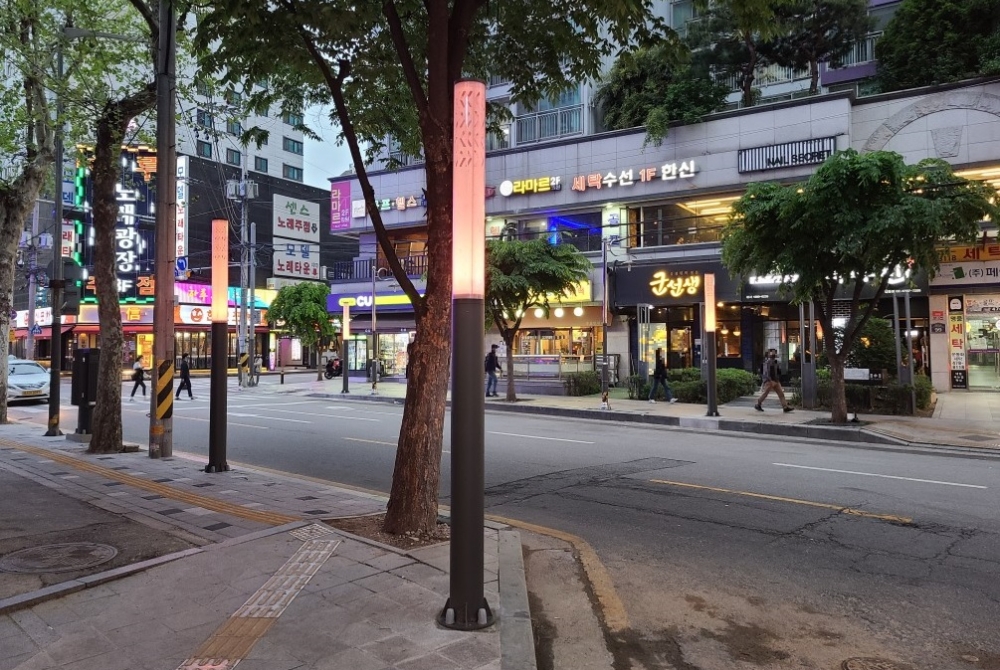 서울 강동구, 진황도로 일대 야간경관 개선사업 준공