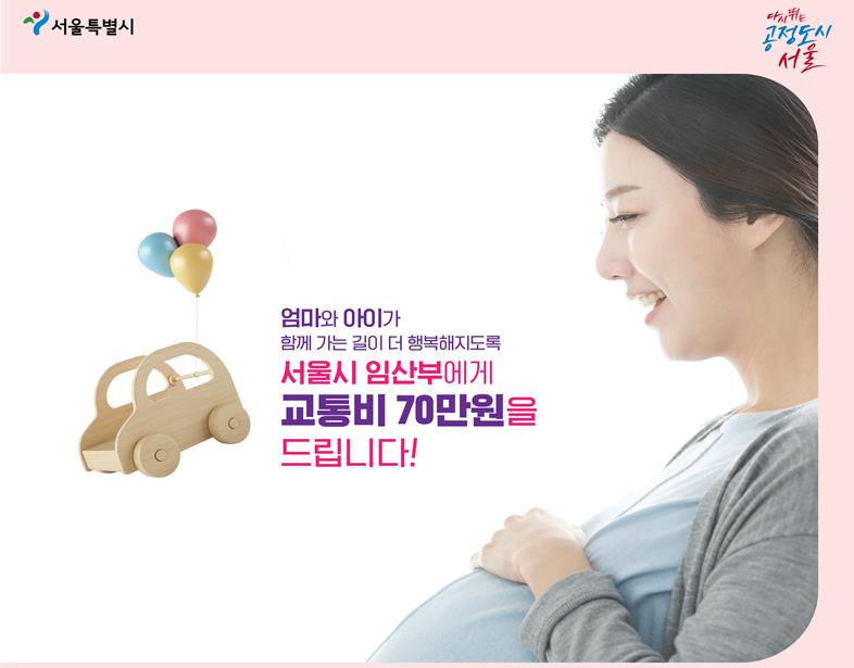 서울시, 모든 임산부에 교통비 70만원…다음달 1일부터 신청