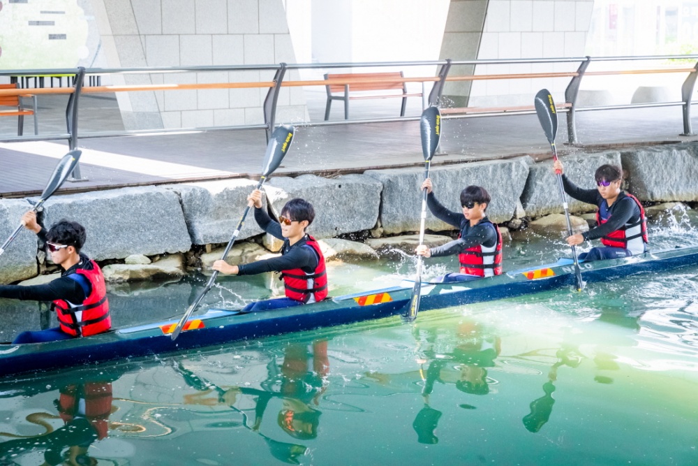 인천 서구, 청라 커낼웨이에서 ‘카누 체험교실’ 운영
